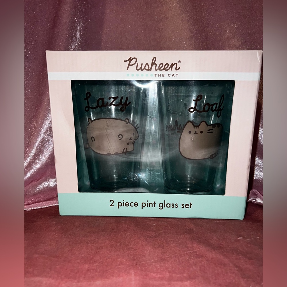 Pusheen the cat pint glass set